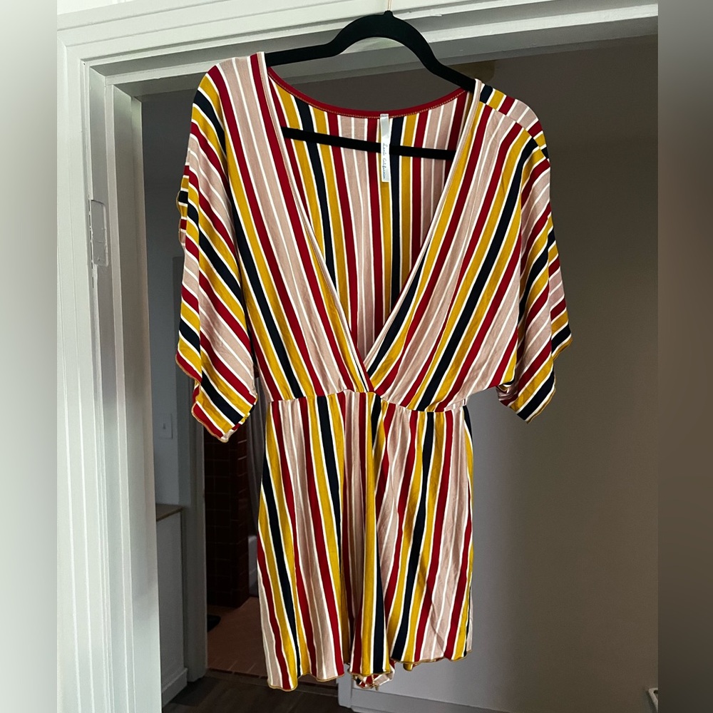 Striped romper